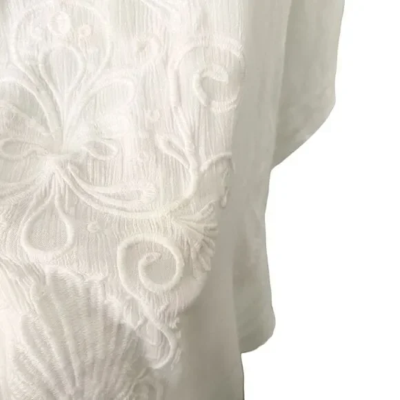 Lilly Pulitzer Mella Maxi Coverup In Resort White in Size S/M - Picture 10 of 11